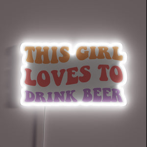 Vibrant RGB Lighting Perfectly Captures Her Love of Craft Beer Passion.