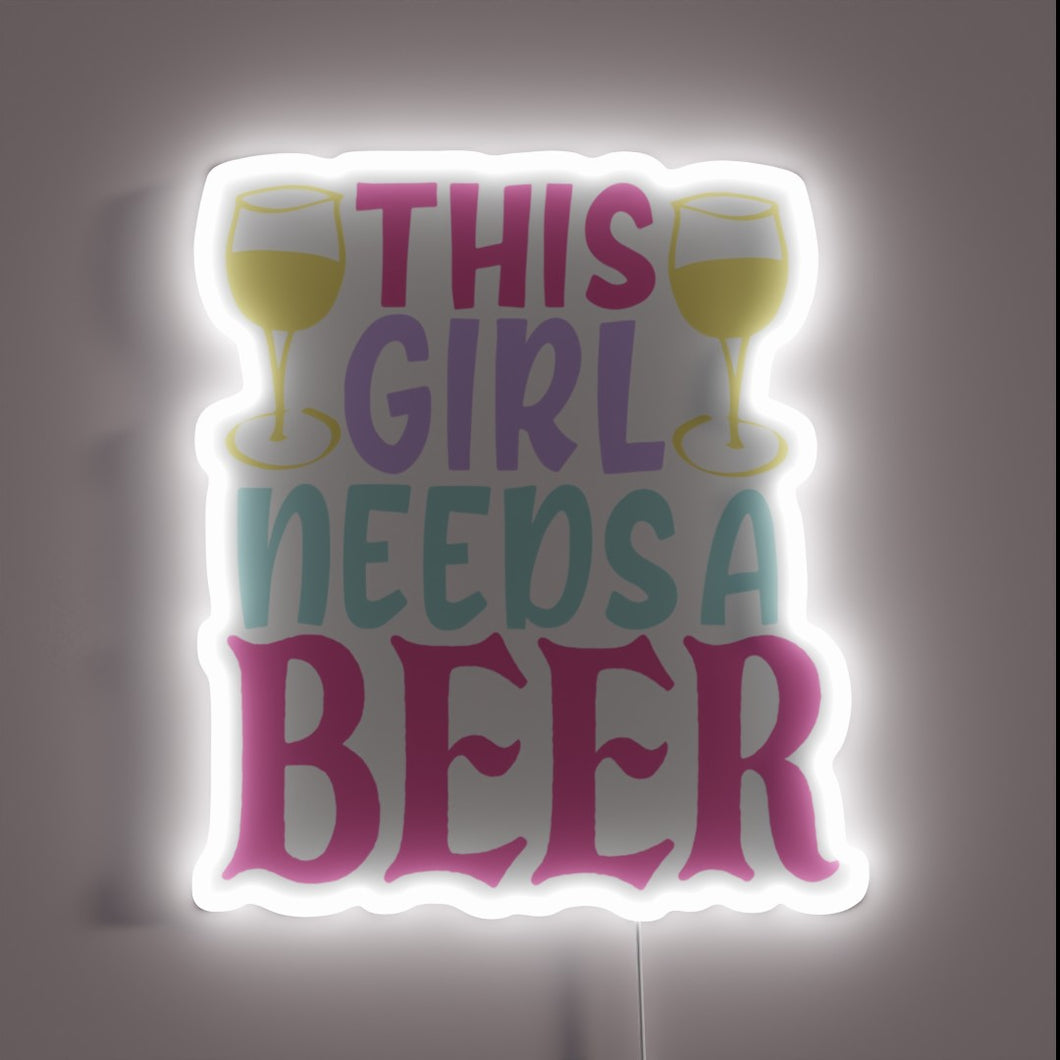 Fun and quirky neon sign for any beer lover's space.