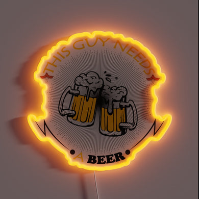 Quirky humorous neon sign to brighten up any home bar.