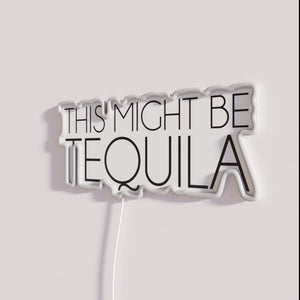 Tequila Inspired Neon Wall Sign with Vibrant RGB Color Lighting