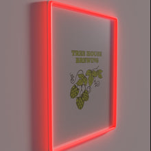 Charger l&#39;image dans la galerie, Neon lighted sign featuring a colorful brew house graphic design