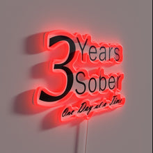 Charger l&#39;image dans la galerie, Neon Sobriety Anniversary Sign Celebrating Life in Recovery with Hope