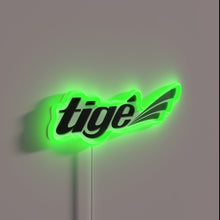 Charger l&#39;image dans la galerie, Tige Boats logo illuminated in vibrant RGB neon color scheme
