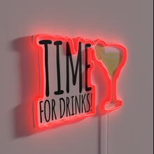 Charger l&#39;image dans la galerie, Add some fun to your space with colorful neon drinks sign.