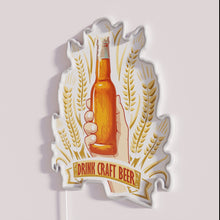 Charger l&#39;image dans la galerie, Colorful handcrafted LED bar decor for beer enthusiasts and home brews.