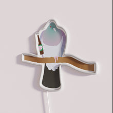 Charger l&#39;image dans la galerie, Colorful New Zealand-inspired neon bar decor with kereru drinking beer
