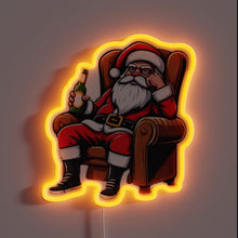 Charger l&#39;image dans la galerie, Jolly Old Elf&#39;s Sleigh Team Fatigue Indicator in Neon Lights