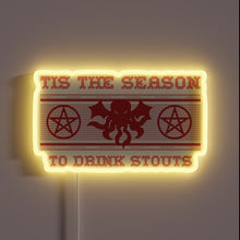 Charger l&#39;image dans la galerie, Retro Christmas cheer with vibrant RGB lights for stout lovers