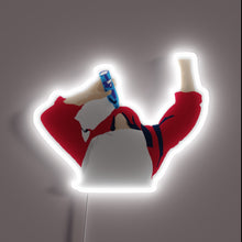 Charger l&#39;image dans la galerie, TJ Oshie Chug neon sign with colorful RGB LED lights.