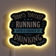 Charger l&#39;image dans la galerie, Vibrant Neon Sign Depicting a Weather Forecast with a Twist