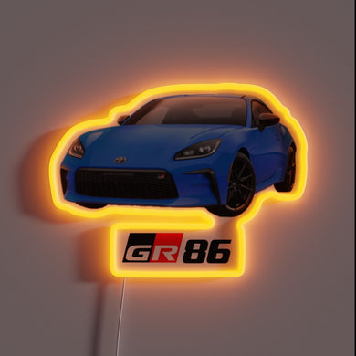 Neon lighting kit for Toyota GR 86 interior customization options