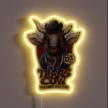 Charger l&#39;image dans la galerie, Vibrant Trans-Cow RGB neon sign adds bold bohemian flair.