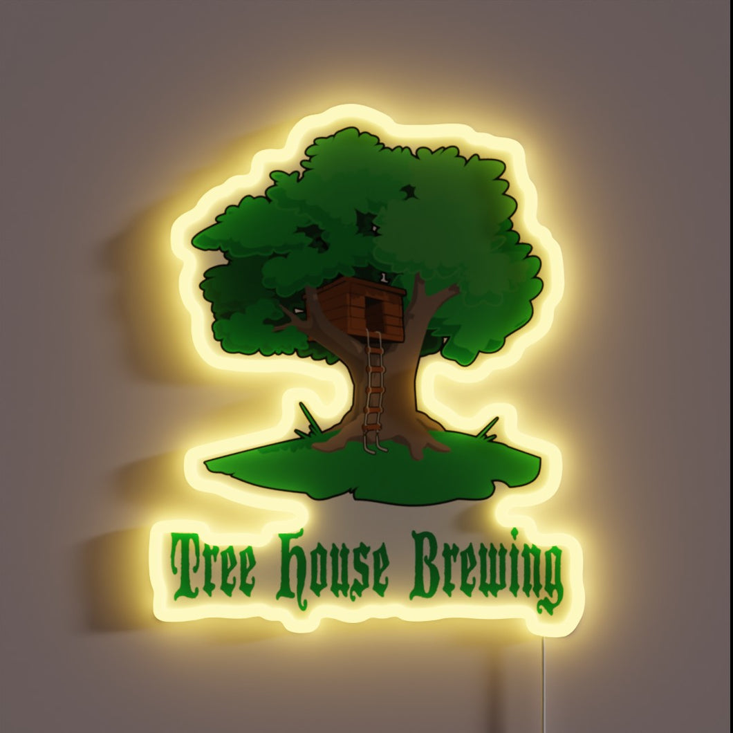 Radiant Neon Sign for Tree House Brewing Enthusiasts Everywhere
