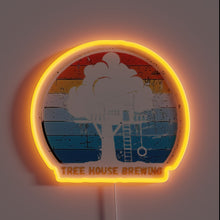 Charger l&#39;image dans la galerie, RGB neon sign featuring Tree House Brewing Company&#39;s logo prominently