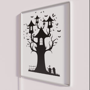 Eye-catching RGB Neon Sign Featuring Tree House Brewing Company Logo Art