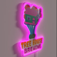 Charger l&#39;image dans la galerie, Tree House Brewing Co. logo in vibrant RGB neon glow