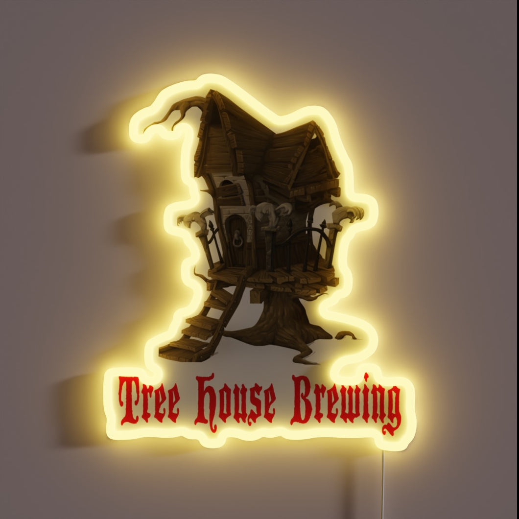 Vibrant Nature-Inspired RGB Neon Sign for Tree House Brewing Enthusiasts