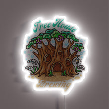 Charger l&#39;image dans la galerie, RGB glowing tree house inspired neon beer bar sign