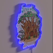 Charger l&#39;image dans la galerie, Neon RGB sign featuring a whimsical treehouse brewery design