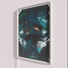 Charger l&#39;image dans la galerie, Vibrant neon sign with customizable RGB colors for treehouse ambiance.