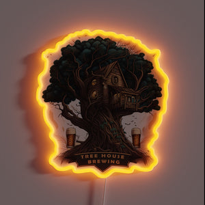 RGB illuminated sign for home brewers and craft beer enthusiasts