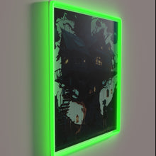 Charger l&#39;image dans la galerie, Vibrant neon RGB tree house inspired modern brewery bar decor