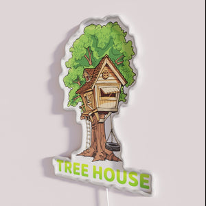Brighten your space with vibrant RGB lighting, treehouse inspired neon