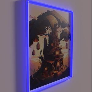 Glowing RGB neon signage for home bars and treehouses.