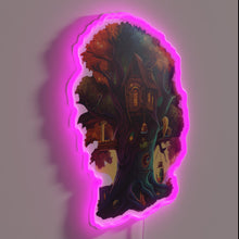 Charger l&#39;image dans la galerie, Radiant RGB tree house brewery bar decor lighting sign artwork