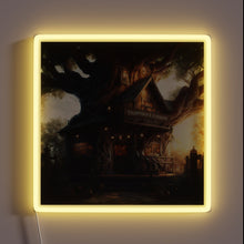 Charger l&#39;image dans la galerie, Vibrant RGB lighting illuminates Tree House Brewing&#39;s brand identity prominently.