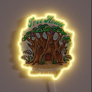 Vibrant RGB Neon Sign Illuminates the Passion of Craft Beer Culture