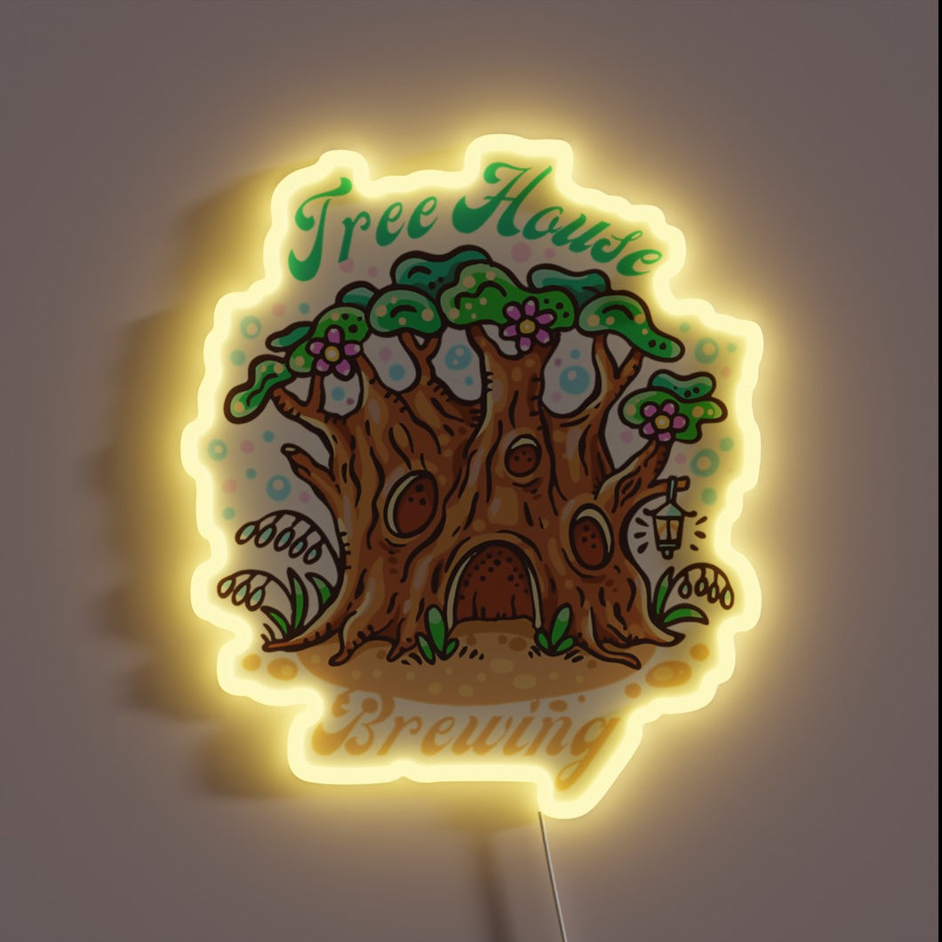 Vibrant RGB Neon Sign Illuminates the Passion of Craft Beer Culture