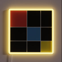 Charger l&#39;image dans la galerie, Eye-catching Trinomial Cube in vibrant RGB neon signage illumination