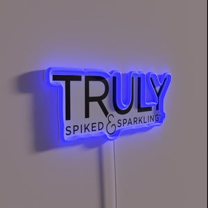 RGB Neon Sign with Color-Changing Effects and Modern Design