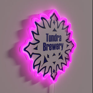 Radiant RGB Neon Sign Featuring Iconic Tundra Brewery Branding Emblem