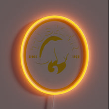 Charger l&#39;image dans la galerie, Retro-Style Illuminated Neon Sign Featuring the Iconic Tusker Lager Logo