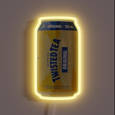 Twisted Tea Can RGB Neon Sign - Vibrant Iced Beverage Accentuation