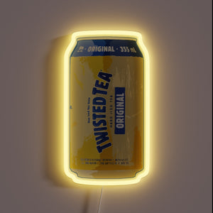 Twisted Tea Can RGB Neon Sign - Vibrant Iced Beverage Accentuation