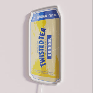 Twisted Tea Can Neon Sign with Colorful RGB LED Lighting