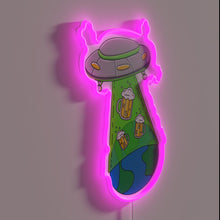 Charger l&#39;image dans la galerie, Galactic getaway vibes with retro flair in RGB neon glow.