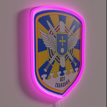 Charger l&#39;image dans la galerie, Official insignia of the Ukraine&#39;s 831st Tactical Aviation Brigade illuminated sign