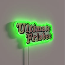Charger l&#39;image dans la galerie, Vibrant neon sign for ultimate frisbee enthusiasts and sports fans.