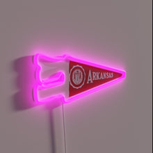 Charger l&#39;image dans la galerie, University of Arkansas official campus decor with vibrant RGB illumination.