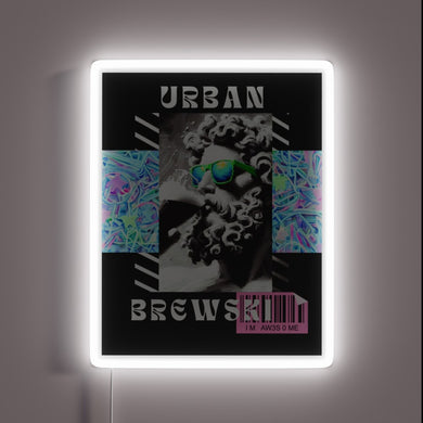 Colorful LED beer bar decor with adjustable RGB lighting effects