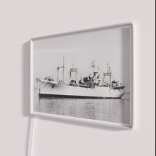 Charger l&#39;image dans la galerie, USS Mazama AE-9 ship&#39;s store inspired colorful retro themed LED neon sign