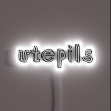 Charger l&#39;image dans la galerie, Vibrant Utepils branding with customizable RGB color changing neon display