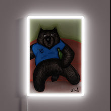 Charger l&#39;image dans la galerie, Eye-catching RGB illuminated wombat neon sign for modern room decor.