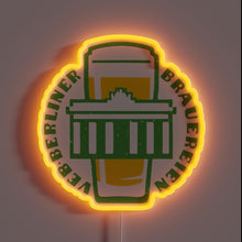 Charger l&#39;image dans la galerie, RGB Neon Sign, Illuminating Iconic Branding for VEB Berlin Breweries