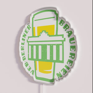 Vintage East Berlin Brewery Inspired Neon Wall Art Sign