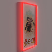 Charger l&#39;image dans la galerie, Vintage-style Bock Beer poster reproduction with distressed color effects glow.